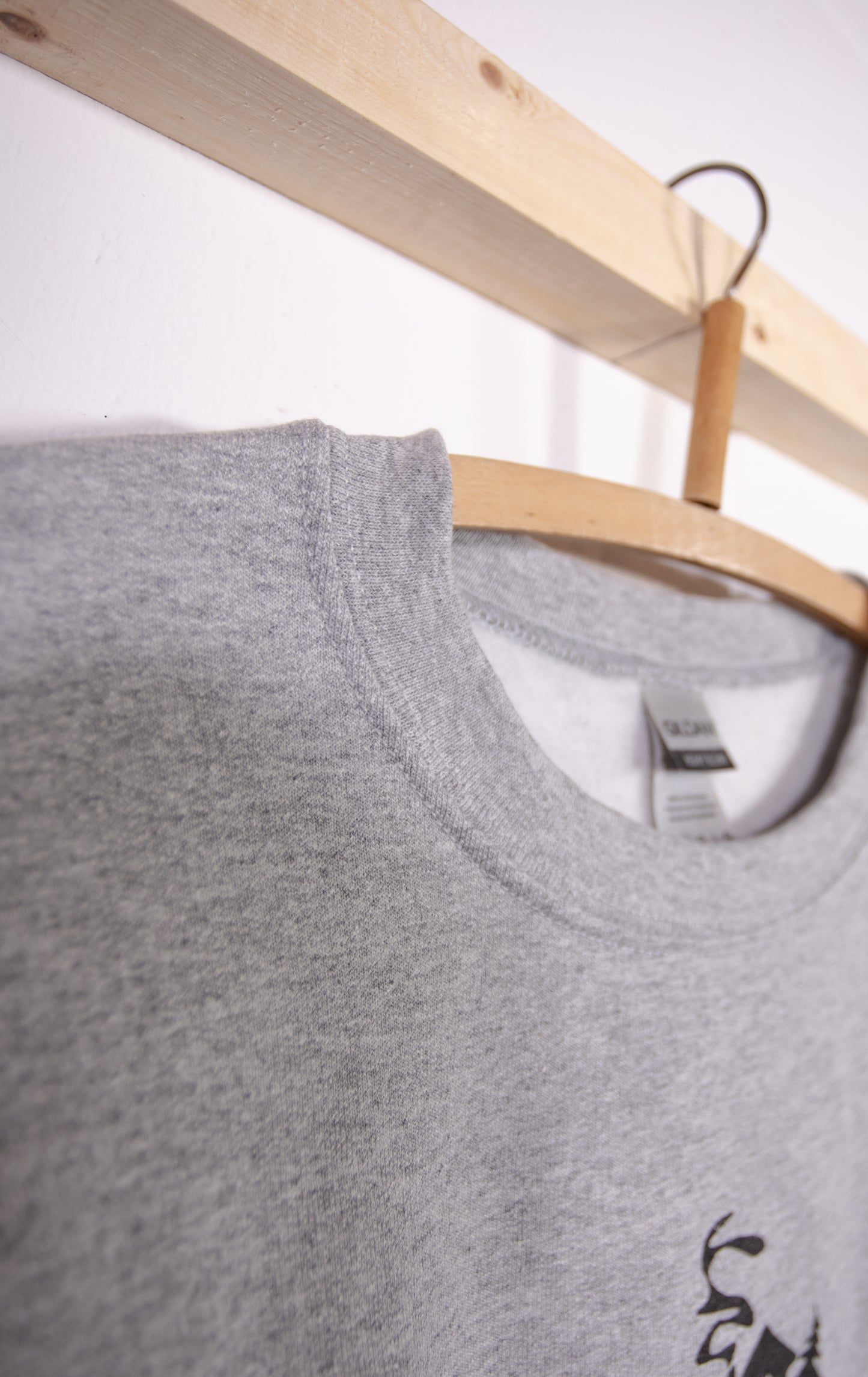 Camp Pullover Sweater - Grey with Charcoal Logo